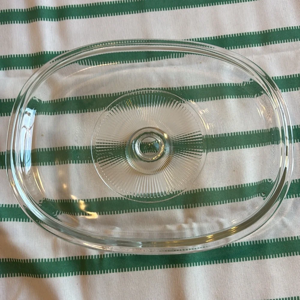 Pyrex oval  Clear Glass Lid 4 F12C
